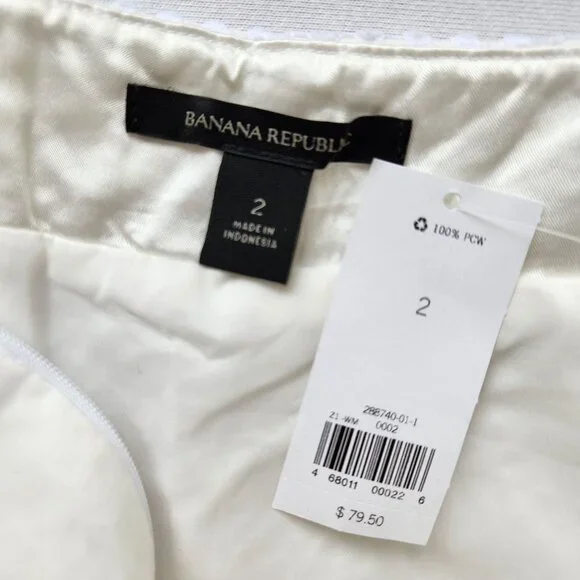 Banana Republic White Mesh Net Mini Skirt Pleated Tennis Cute Coquette Summer 2 - Picture 4 of 10